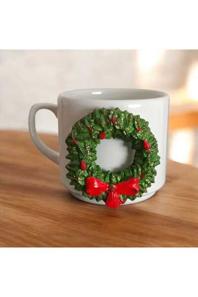 e&e süs dükkanı New Year Themed Gift Mug Model