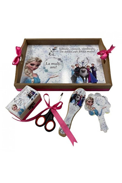 Paperla Tavita de turta, 5 piese, Printesa , Ciclam