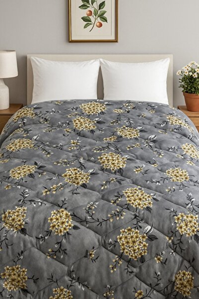 Bizdenuygunuyok Double Silicone Quilt 195X215 – Lightweight, Soft, Patterned,...