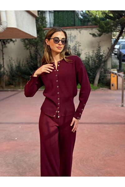 Retrobird Knitwear Set Women Burgundy
