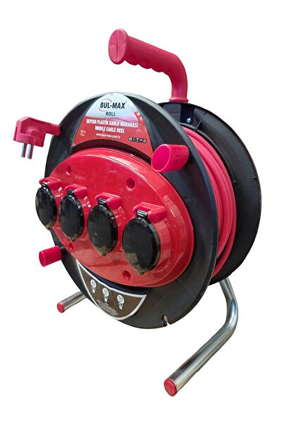 Campion Bulmax 20m Extension Reel with 4 Outlets, Ergonomic Handle, New Design