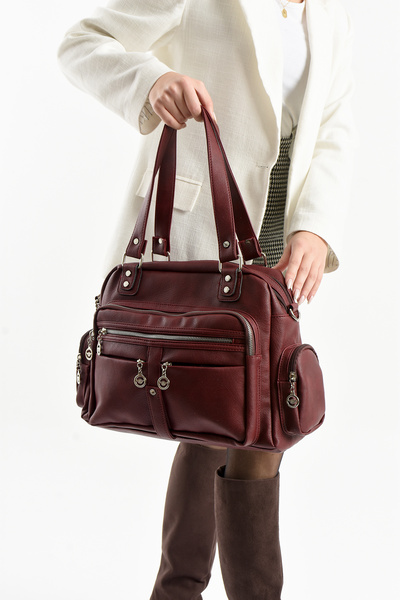 Çanta Trend Lisbon/Soft Leather Multi-Compartment Women's Shoulder Bag