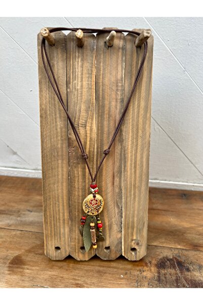 Bohoyasam Özel Tasarım El Yapımı Seramik Etnik Kolye - Ayarlanabilir Bohem Kolye