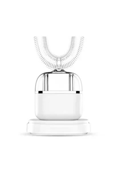 Blitz Beyaz U Tipi Otomatik Elektrikli Diş Fırçası 360° Silikon Başlık Şarjlı...