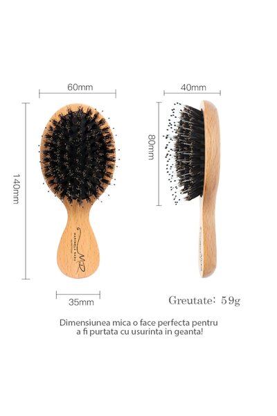 Marinela Radu Perie de păr profesională de călătorie-Perie mică de voiaj din ...