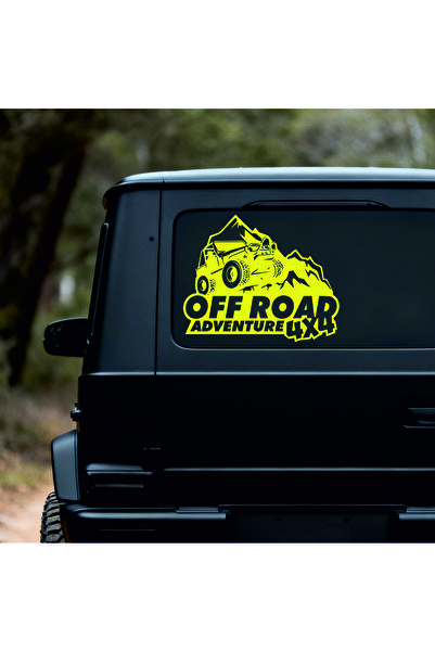 StickITsibiu 4×4 – Off Road Adventure – 4×4 Off-Road Car Sticker – Dimensions 100x82 cm.