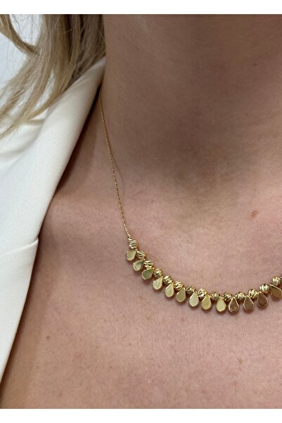 KİLİGİSTANBUL Dori̇ka Drop Necklace 40 cm