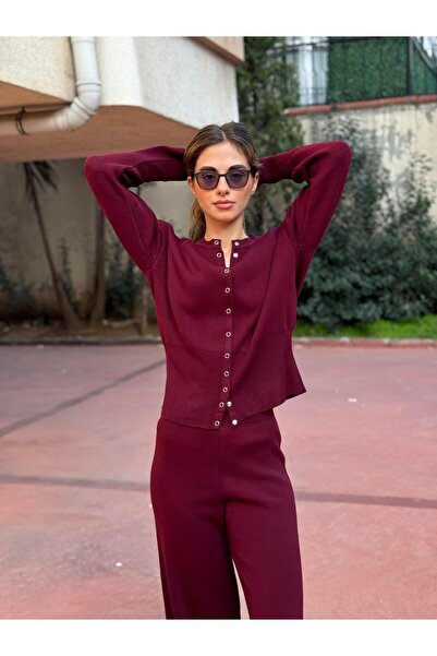 Retrobird Knitwear Set Women Burgundy