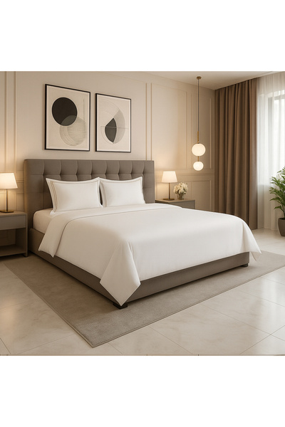 Sophia 100% bamboo Lyocell bed linen, Hawaii Bamboo, white, 300 tc