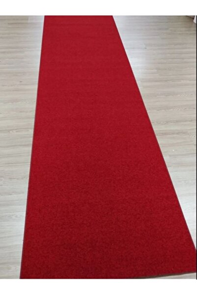 Firdevs Firdevslife Protokol Halısı Kaymaz Taban Jel Yolluk Kapı Önü Paspası 100cm Kırmızı