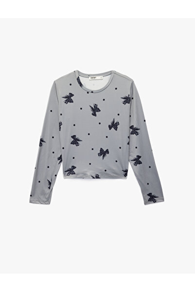 Koton Bow Patterned Comfortable Cut 2-Piece Pajama Set