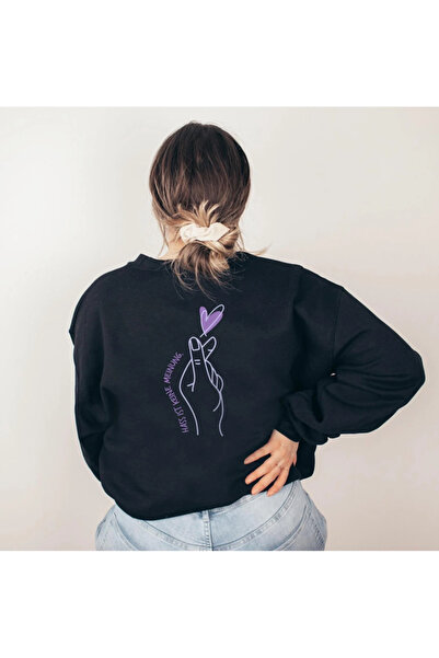 Oceanwear سترة رياضية مطبوع دايت قصة فضفاضة برقبة دائرية مبطن بالصوف بخيطين