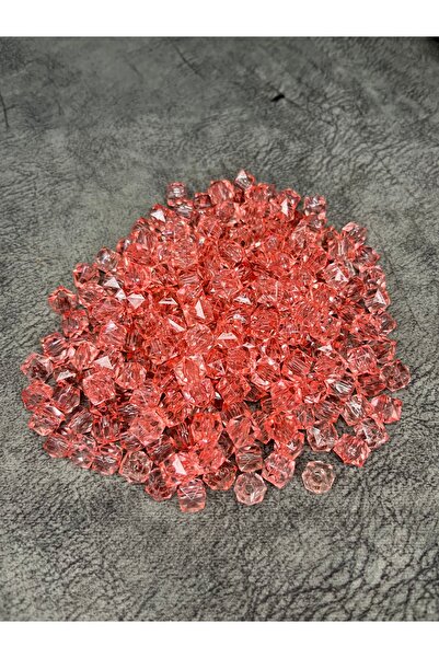 Mos Tespih 10 Gram Kare Akrilik Pembe Boncuk (24-26 Boncuk)