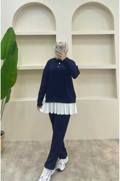 lurex moda Pleated Suit