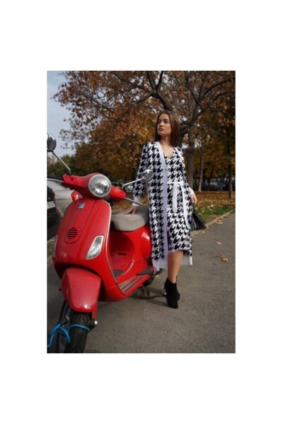 FeteRL Knitted set with cardigan, fashion print