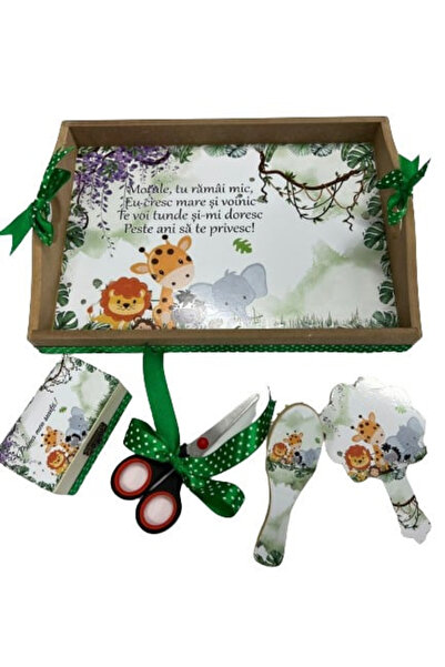 Paperla Tavita de turta, 5 piese, Jungle 2, verde