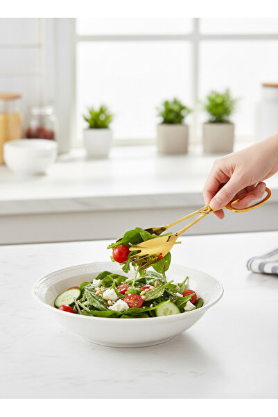 Dame Marie Gold Stainless Steel Salad Tongs