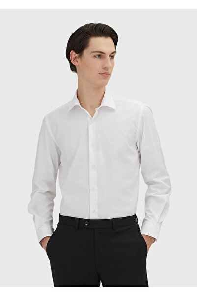 Ramsey White Regular Fit Woven Classic 100% Cotton Shirt