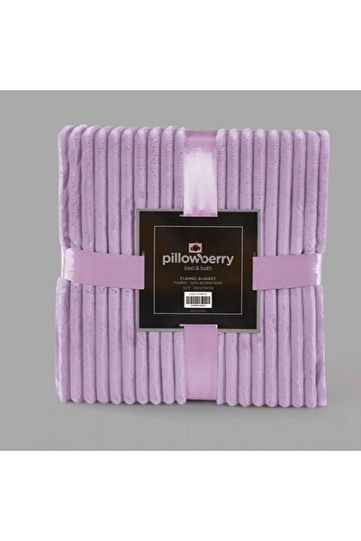 Reiashn Pillow soft blanket, purple color, single and a half size, 180*230 cm