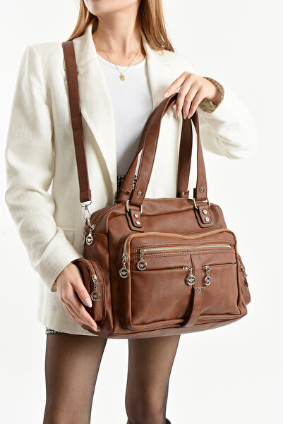 Çanta Trend Lisbon/Soft Leather Multi-Compartment Women's Shoulder Bag