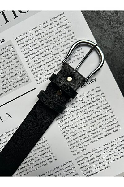 LİA KEMER 2-Pack Leave Classic Patterned Women's Silver Buckle Belt Coat Belt Dress Belt Trouser Belt