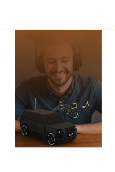 Generic 10W car-shaped Bluetooth speaker, Bluetooth 5.3, 1200mAh battery, FM radio.