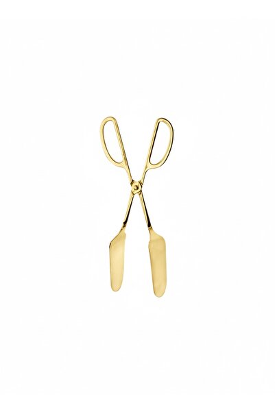 Dame Marie Gold Stainless Steel Pastry Serving Tongs