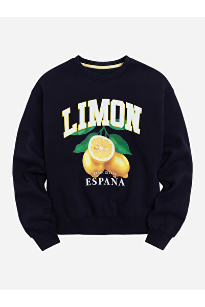 Victor and Jane By Styli Limon Espana Graphic Sweatshirt - 100% Cotton Fleece