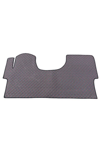 MERCEDES Synthetic leather floor mat Sprinter w906/907 Black with red stitching