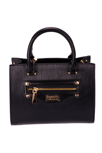 Sagrada Catalana SELENE Geantă damă Neagra – 100% PU, Ușoară și Elegantă