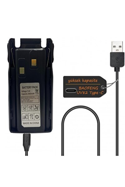 MBL BL-8 Type-c Batarya 7.4V 3800mAh Li-ion Pil Uv-82 Telsiz Bataryası