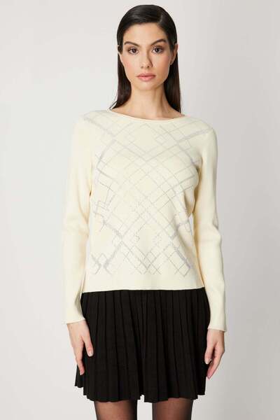 ON Stone-Fronted Crew Neck Knit Sweater