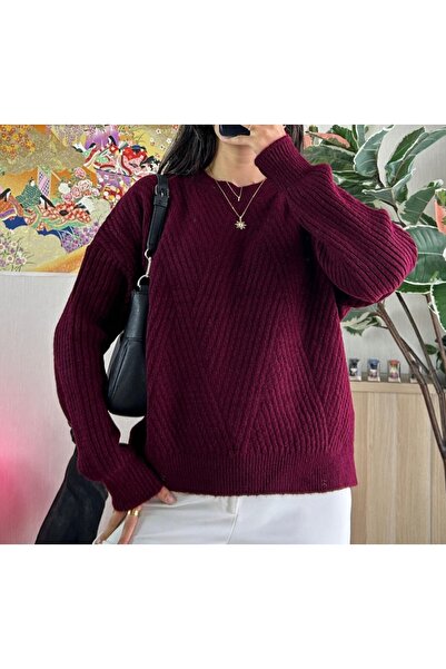 Vaniza Diamond Patterned Knitwear Sweater