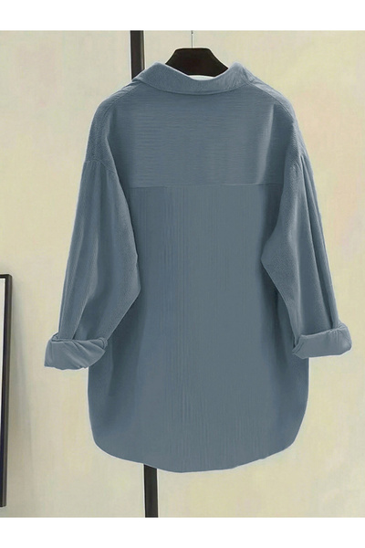 Take Two By Styli Women Corduroy Long Sleeve Shirt