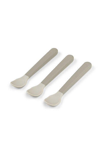 Done By Deer Set of 3 teaspoons Foodie Easy-Grip Sand