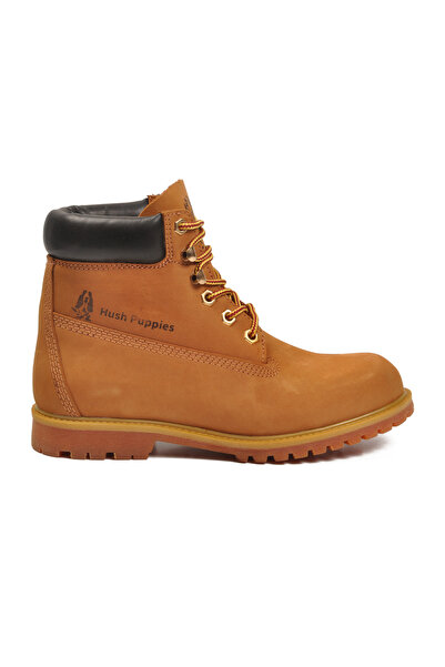 AYAKMOD Yellow Nubuck Genuine Leather Non-Slip Sole Unisex Boots Empresa g
