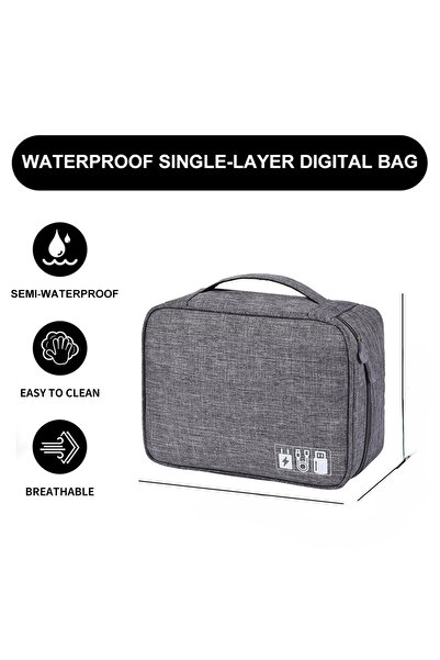 OEM Single-tier cable storage organizer for chargers, Grey