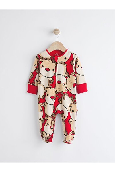 Next Baby Red Baby Christmas Character Printed 100% Cotton Sleeping Bag