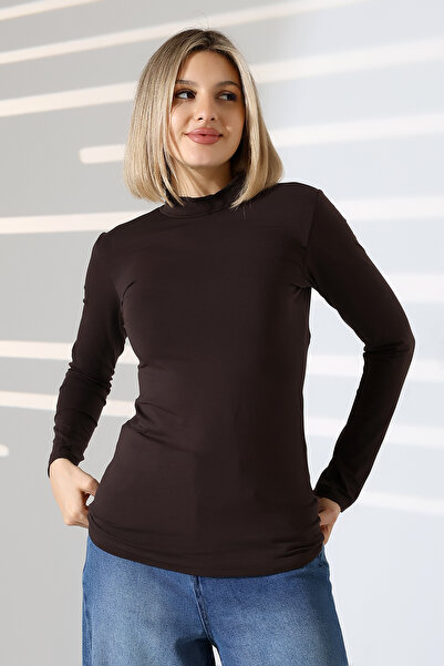 ModaPlaza Half Turtleneck Bodysuit 19939