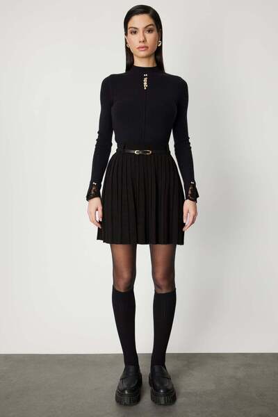 ON Pleated Mini Knit Skirt