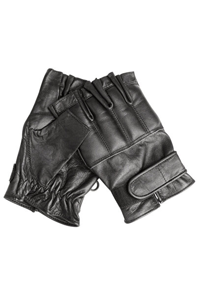 Mil-Tec Defender Fingerless Gloves - Black