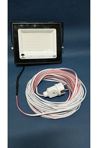 BERKS 25 Metre 100 Watt Seyyar Led Projektör Aydınlatma. Seyyar Aydınlarma Su...