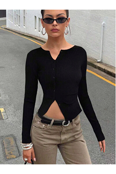 Take Two By Styli Women Ribbed Knit Crop Top