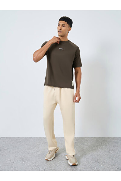 Styli Oversized Minimal Print Heavy Jersey T-Shirt