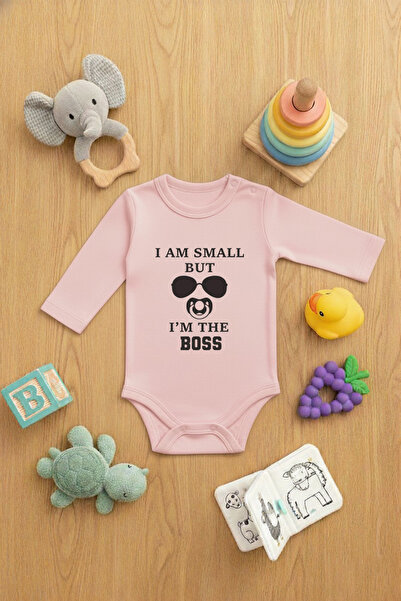 LORVEX بدلة أطفال (مع أزرار) لطيفة I AM SMALL مطبوع