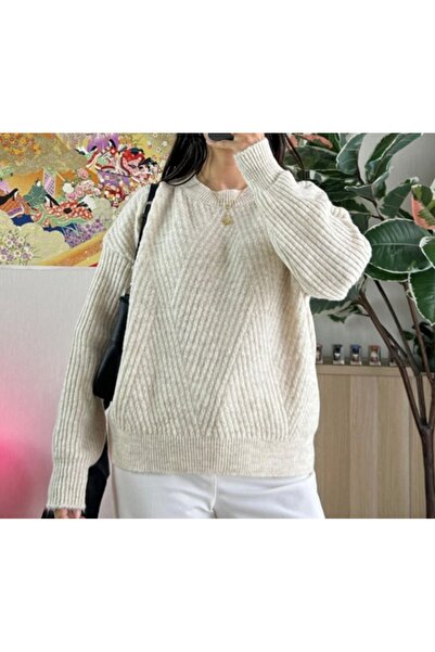 Vaniza Diamond Patterned Knitwear Sweater