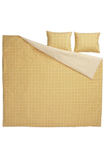 IKEA Set lenjerie de pat pentru două persoane piese, galben-multicolor, 240x2...