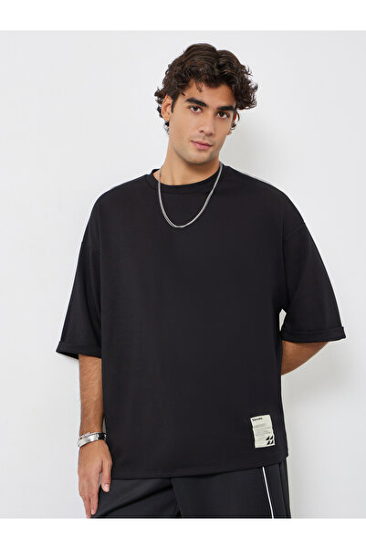 Styli Men Boxy Heavy Jersey Stretch Interlock T-Shirt