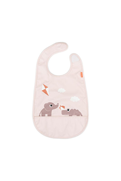 Done By Deer Playground Powder bib with hedgehog