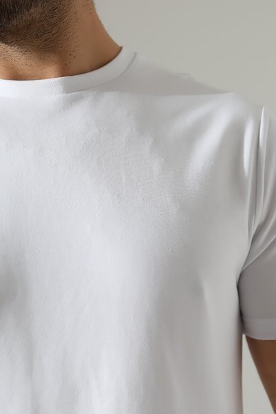 DİVİSTA Men's Standard Fit 100% Cotton Crew Neck Basic T-Shirt